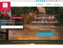 Tablet Screenshot of leonardo-hotels.it